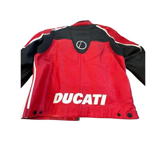 Ducati Performance Dainese Corse Leather Jacket Mens Y2K Motorcycle Biker 56 - Picture 3 of 16